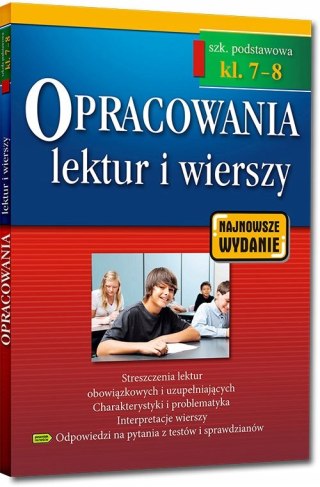 Opracowania Lektur i Wierszy Szkoła Podstawowa 7-8 Greg