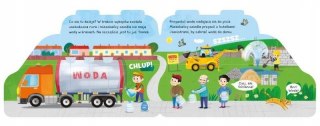 Świat na Kółkach Cysterna Książeczka Zabawka Auta Aksjomat