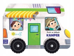 Świat na Kółkach Kamper Książeczka Zabawka Auta Aksjomat