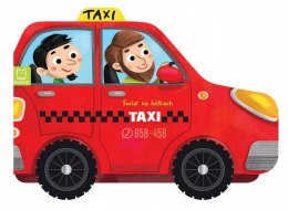 Świat na Kółkach Taxi Książeczka Zabawka Auta Aksjomat