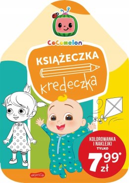 Cocomelon Książeczka Kredeczka Kolorowanka Naklejk Harperkids