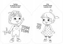 Cocomelon Książeczka Kredeczka Kolorowanka Naklejk Harperkids