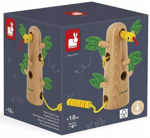 Drewniana przeplatanka Drzewo Tropik 18m+, Janod