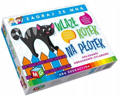 Gra Edukacyjna Wlazł Kotek na Płotek Multigra