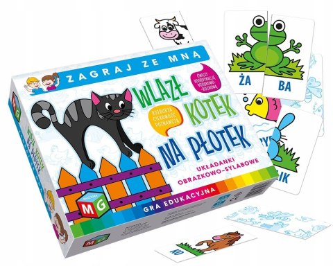 Gra Edukacyjna Wlazł Kotek na Płotek Multigra