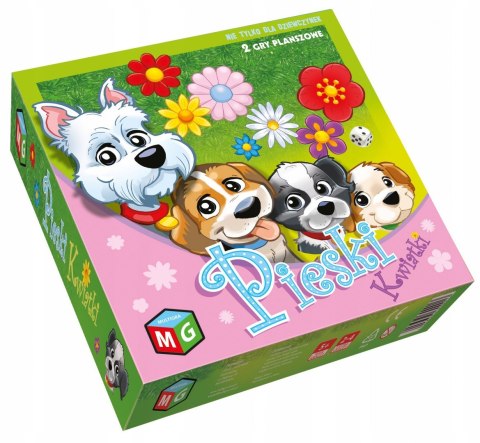 Gra Planszowa 2w1 Pieski Kwiatki Multigra 5+