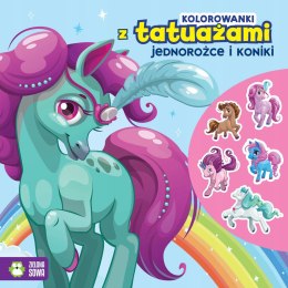 Kolorowanki z Tatuażami Jednorożce i Koniki