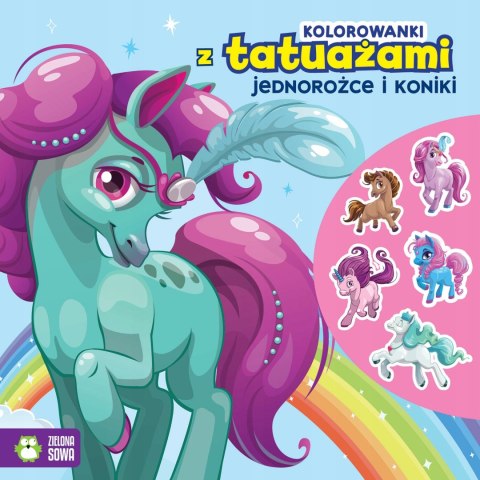 Kolorowanki z Tatuażami Jednorożce i Koniki
