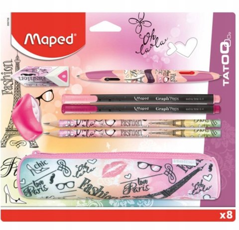 Komplet szkolny Maped Paris Fashion 8 el. 899708
