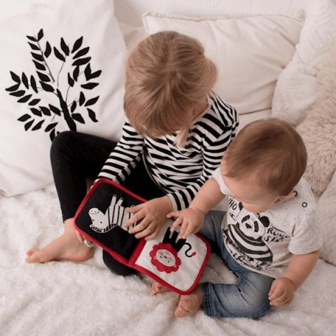 Kontrastowa książeczka Zwierzaki w Zoo Materiałowa