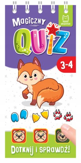 Magiczny quiz z liskiem Dotknij i sprawdź! 3-4+ Aksjomat