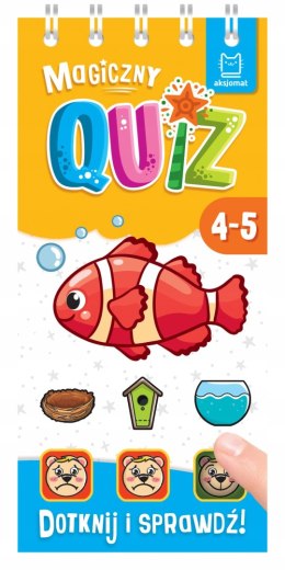 Magiczny quiz z rybką Dotknij i sprawdź! 4-5 lat Aksjomat