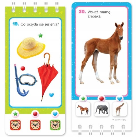 Magiczny quiz z rybką Dotknij i sprawdź! 4-5 lat Aksjomat