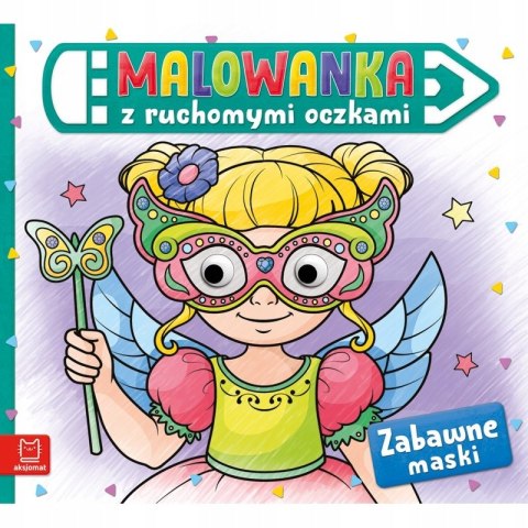 Malowanka z ruchomymi oczkami Zabawne maski