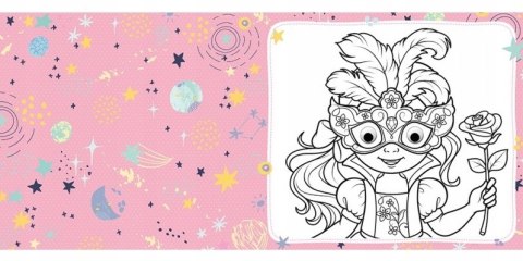 Malowanka z ruchomymi oczkami Zabawne maski