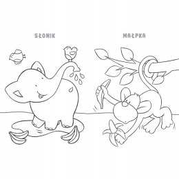 Malowanki dla Malucha Wesołe Zwierzaki Kolorowanka Aksjomat