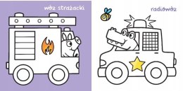 Mały Miś Koloruje Pojazdy Naklejki Kolorowanka Aksjomat