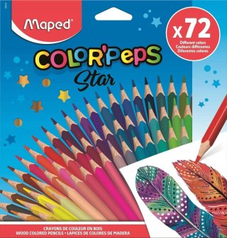 Maped Kredki Colorpeps Star trójkątne 72 szt