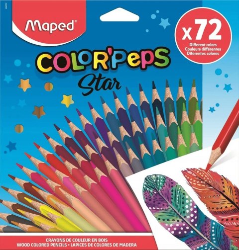 Maped Kredki Colorpeps Star trójkątne 72 szt