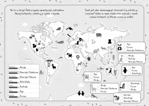 Moje Mapy Świata Mały Uczeń Zeszyt Ćwiczeń Zadania
