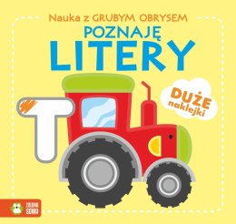 Nauka z grubym obrysem Poznaję litery Zielona Sowa
