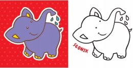 Pierwsza Kolorowanka z Pieskiem Gruby Obrys Aksjomat