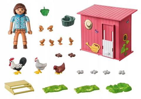 Playmobil 71308 Kury z pisklętami Farma Wieś