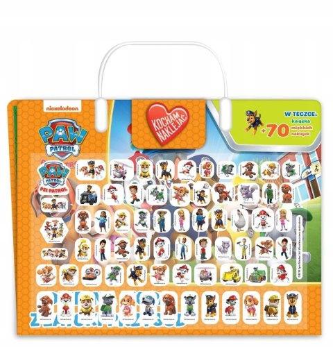 Psi Patrol 70 el. Wypukłe Naklejki Kocham naklejać