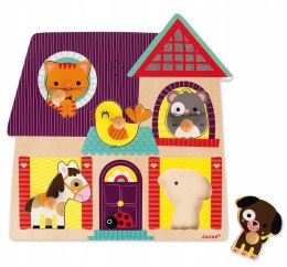 Puzzle Muzyczne Mali Przyjaciele Janod Zwierzątka