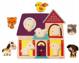 Puzzle Muzyczne Mali Przyjaciele Janod Zwierzątka