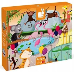 Puzzle Sensoryczne Zwierzaki w ZOO Janod