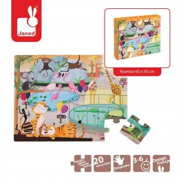 Puzzle Sensoryczne Zwierzaki w ZOO Janod