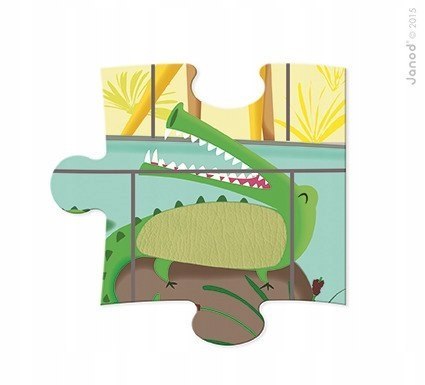 Puzzle Sensoryczne Zwierzaki w ZOO Janod