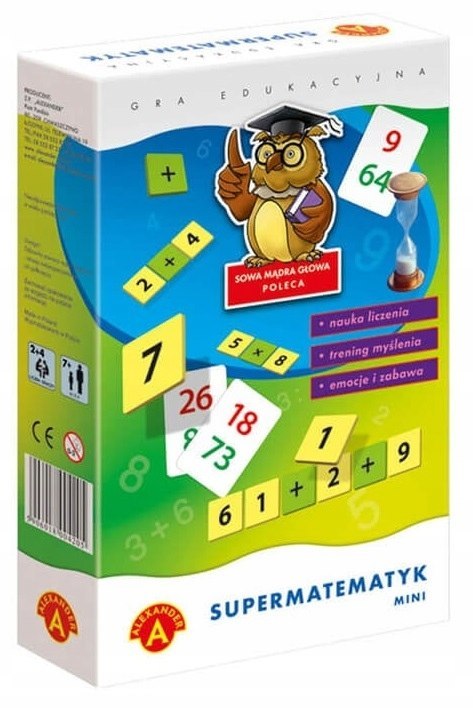 Sowa Mądra Głowa Supermatematyk Mini Alexander