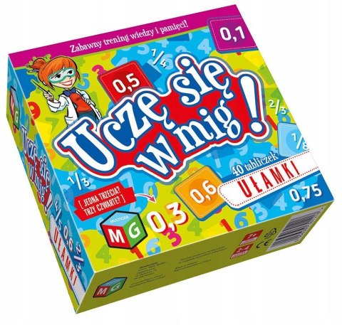 Ułamki Uczę się w Mig Gra Edukacyjna Multigra