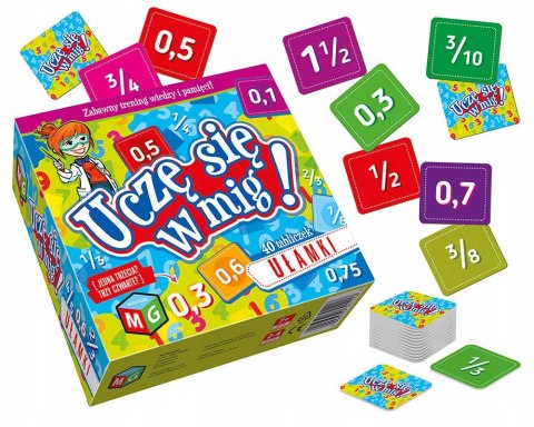 Ułamki Uczę się w Mig Gra Edukacyjna Multigra