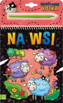 Zdrapuj i Szukaj Kotka na Wsi Zdrapywanka + Rysik Aksjomat