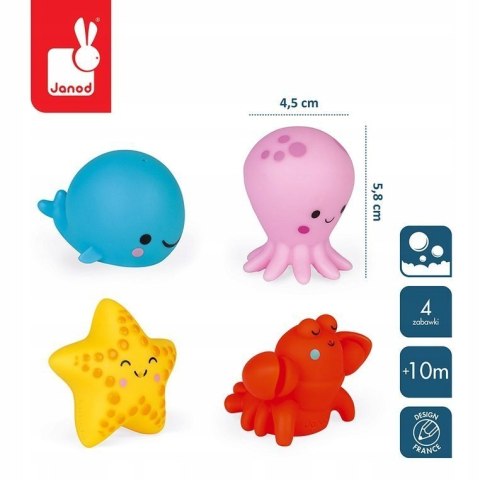 Zestaw Figurek Do kąpieli Zwierzątka Morskie Janod
