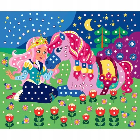 Zestaw artystyczny Mozaika Konie Jednorożce Janod