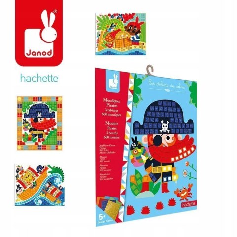 Zestaw kreatywny Mozaika Piraci 5+, Janod