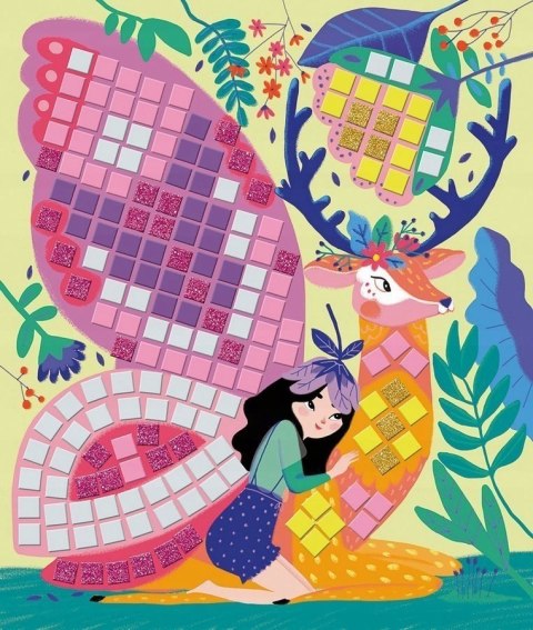 Zestaw kreatywny Mozaika Wróżki 5+ Janod Mozaiki