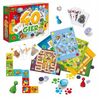 40 Gier Alexander Warcaby Młynek Chińczyk Domino