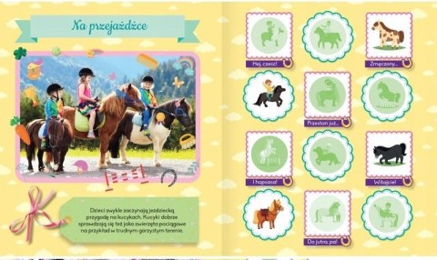 Album z naklejkami. Urocze kucyki Konie Aksjomat