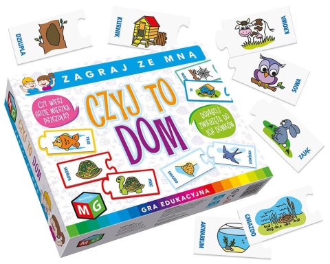 Czyj to Dom Układanka dla Maluszka Puzzle Multigra