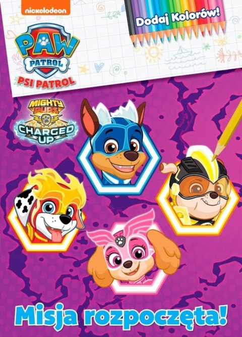 Dodaj kolorów 2 Kolorowanka Psi Patrol Malowanka