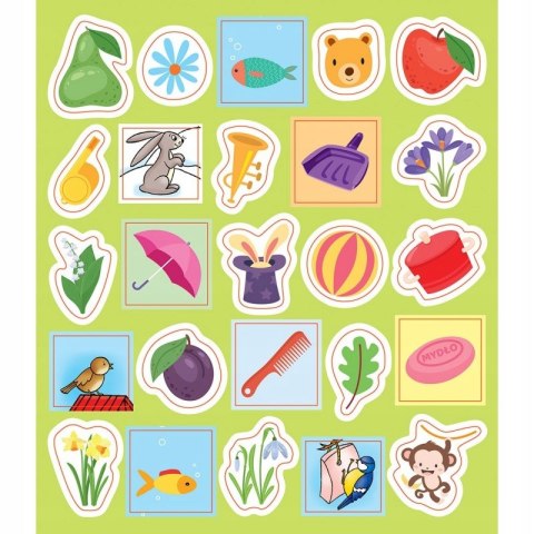 Elementarz Czterolatka Nauka, Zabawa, Naklejki Aksjomat