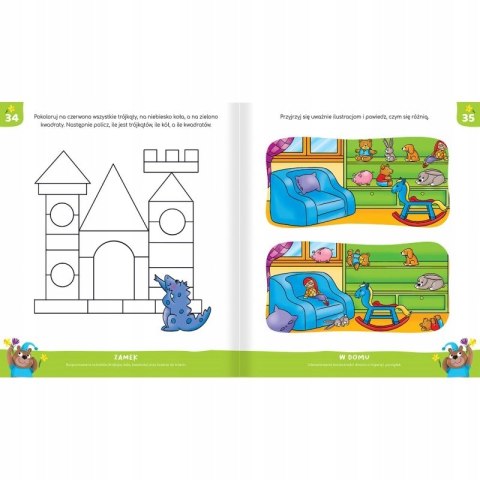 Elementarz Czterolatka Nauka, Zabawa, Naklejki Aksjomat