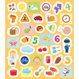 Elementarz Pięciolatka Nauka, Zabawa, Naklejki Aksjomat