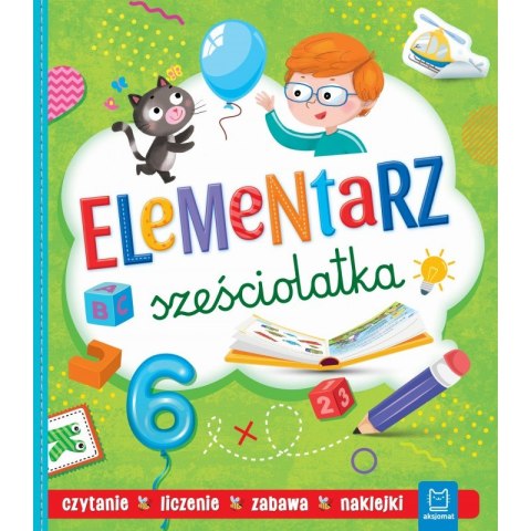 Elementarz Sześciolatka Nauka, Zabawa, Naklejki Aksjomat
