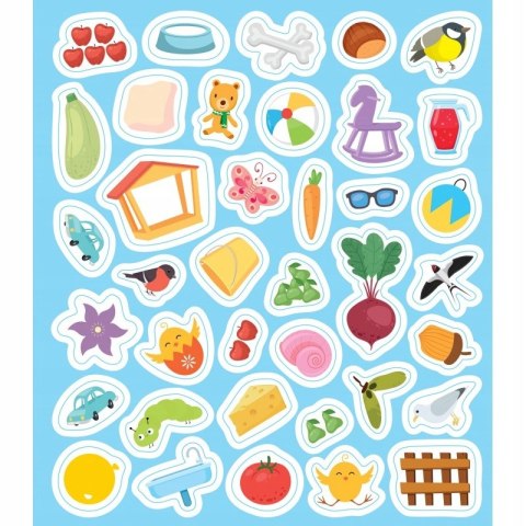 Elementarz Sześciolatka Nauka, Zabawa, Naklejki Aksjomat